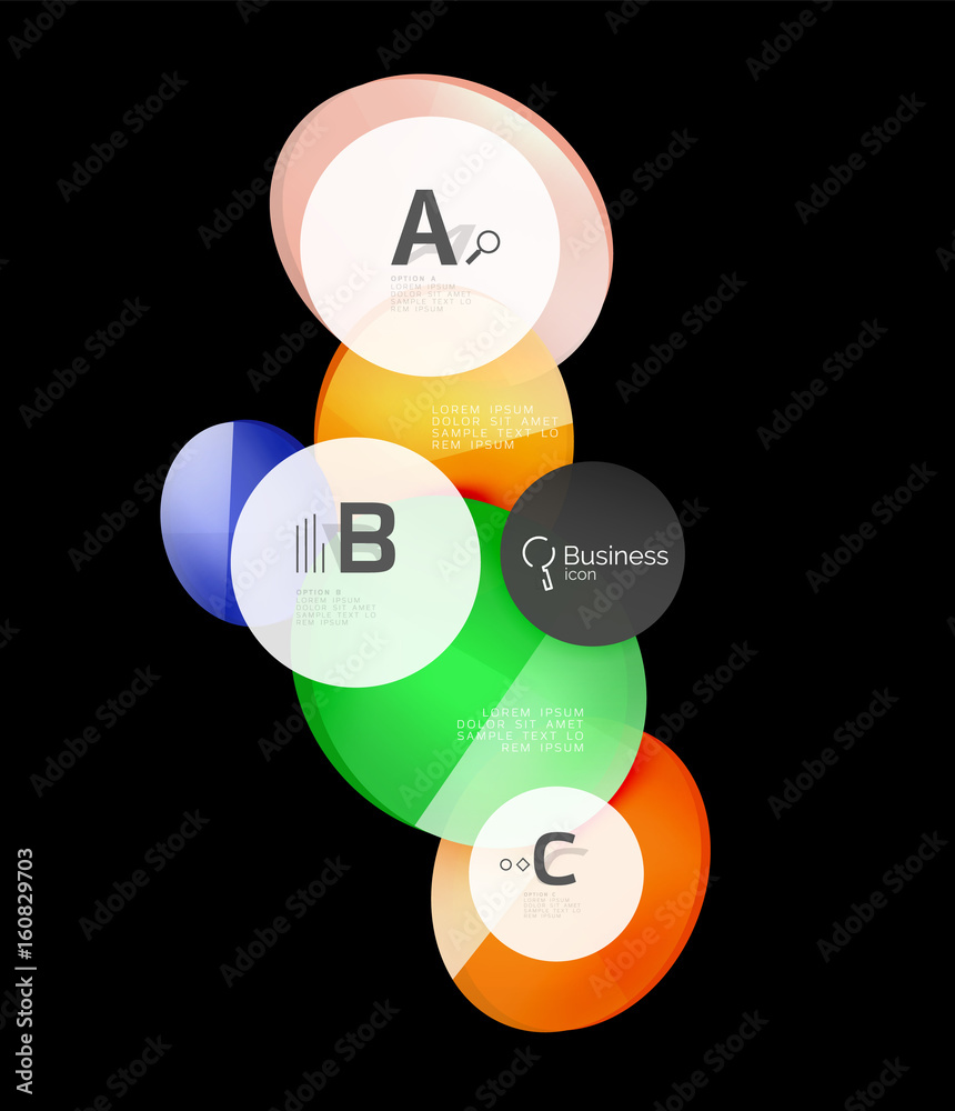 Geometrical abstract infographics banner template Geometrical abstract infographics banner template