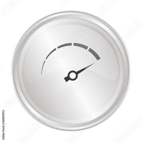 Tachometer - Verchromter Button