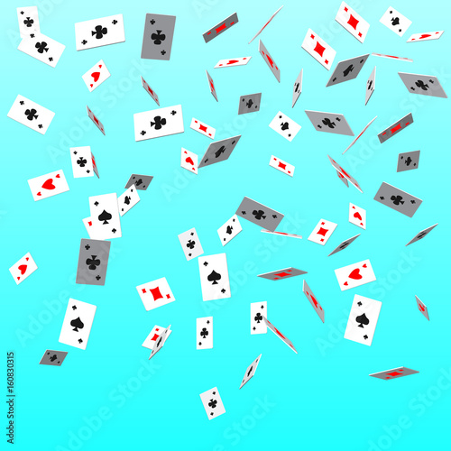 Pattern card suits. Casino and shape, decoration and game and poker. Vector illustration