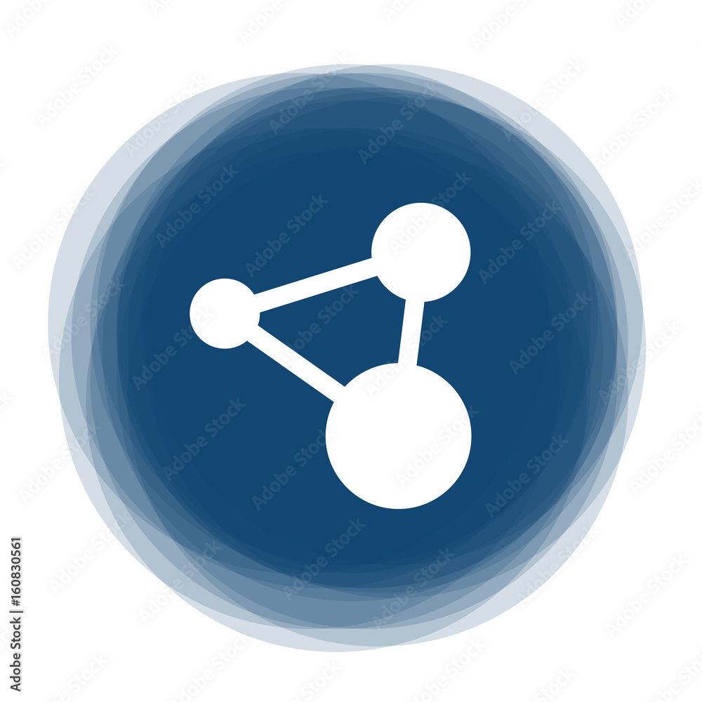 Abstract round button - sharing - networking Abstract round button - sharing - networking