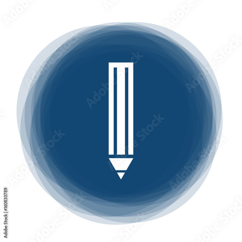 Abstract round button - pen - edit