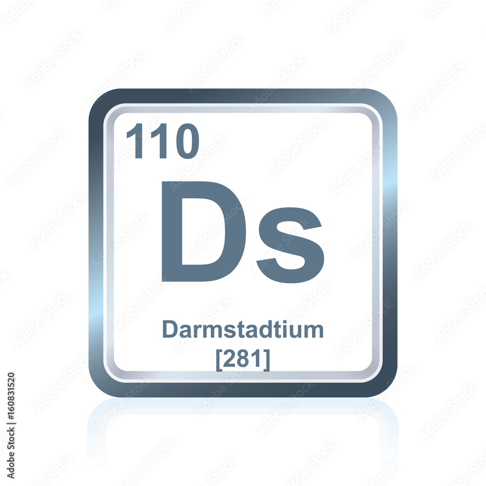 Chemical element darmstadtium from the Periodic Table Chemical element darmstadtium from the Periodic Table