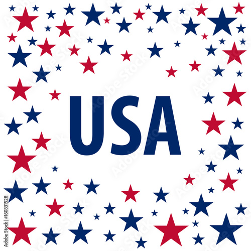 Wallpaper Mural American Independence Day. 4th July. Template background for greeting cards, posters, leaflets and brochure. Vector illustration. Torontodigital.ca