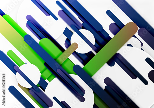 Cut 3d paper color straight lines abstract background