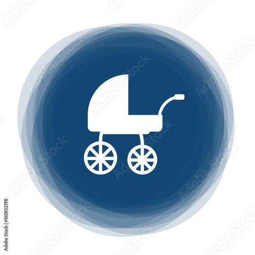 Abstract round button - stroller