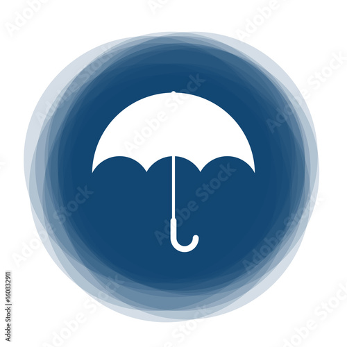 Abstract round button - umbrella