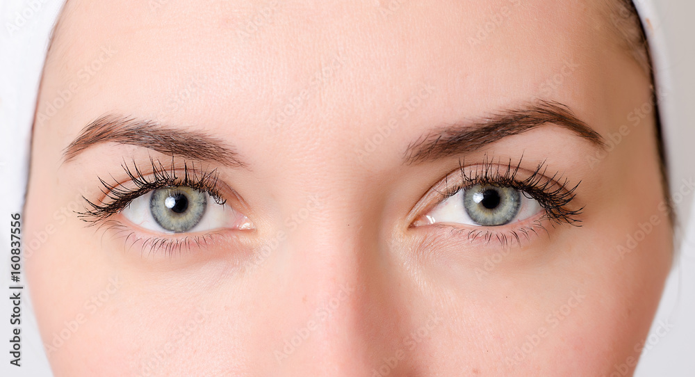 Beautiful sexy female eyes close-up Beautiful sexy female eyes close-up