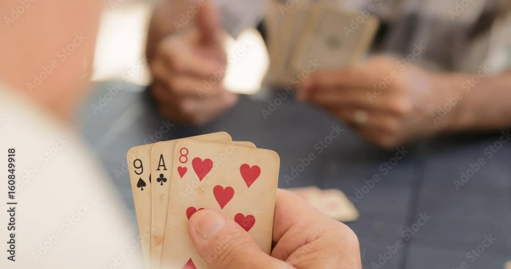 Seniors Having Fun Old People Playing Cards Together Seniors Having Fun Old People Playing Cards Together