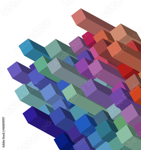 cubical abstract background design