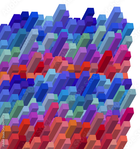 cubical colorful abstract background
