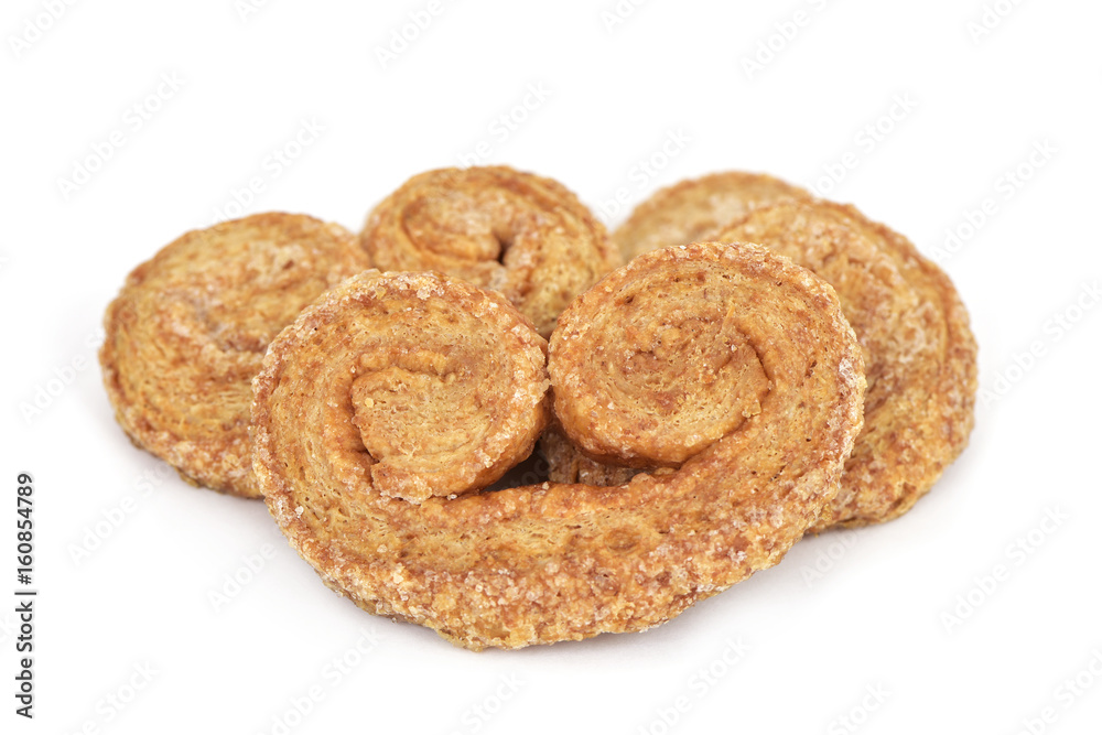palmier pastries made with spelt flour