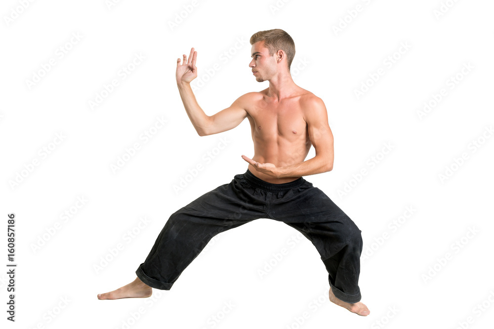 Martial arts student