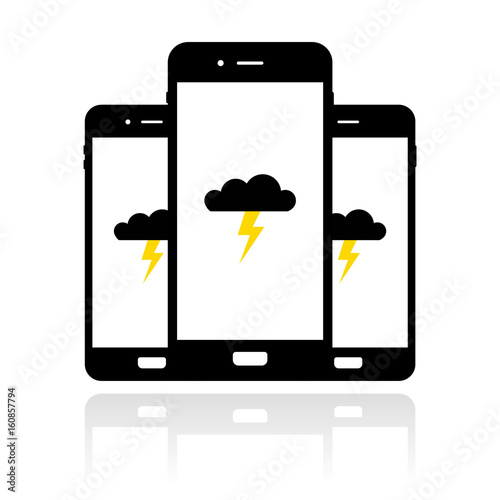 Smartphone Banner - Blitz - Gefahr
