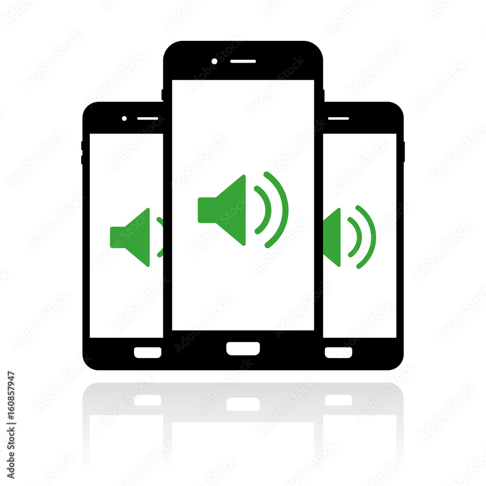 Smartphone Banner - Lautstärke - Lautsprecher Smartphone Banner - Lautstärke - Lautsprecher