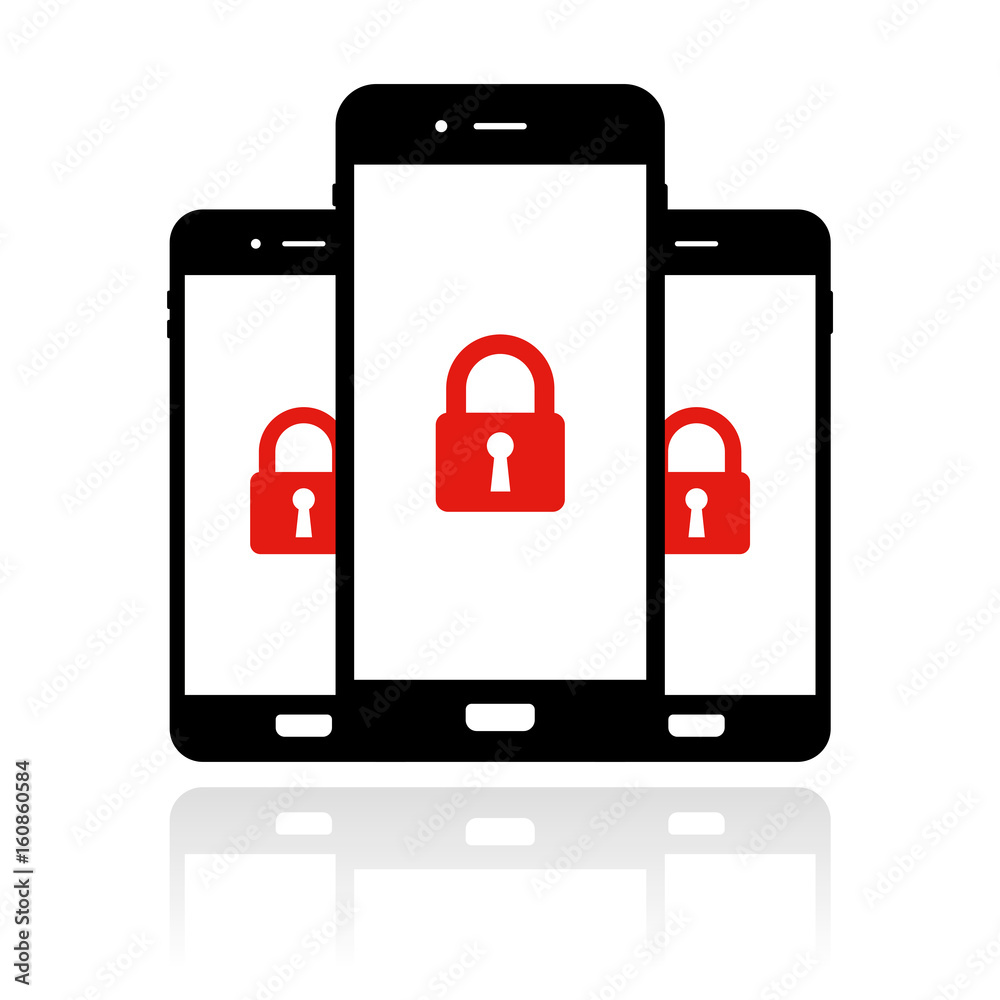Smartphone Banner - Schloss - Sicherheit - Schutz Smartphone Banner - Schloss - Sicherheit - Schutz
