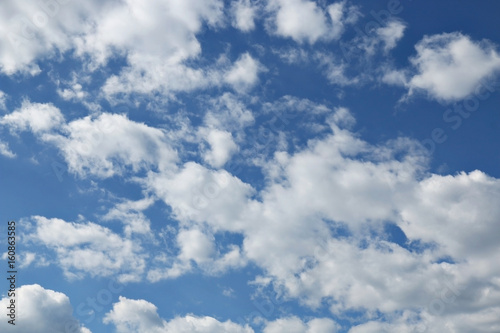 Blue sky with clouds background