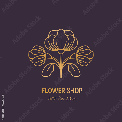Flower shop logo