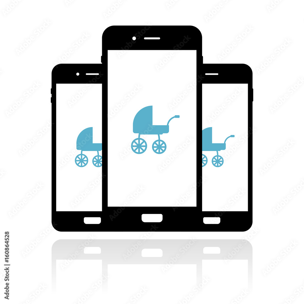 Smartphone Banner - Kinderwagen - Baby
