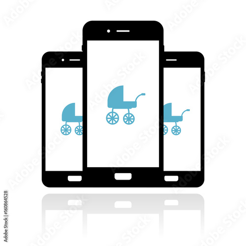 Smartphone Banner - Kinderwagen - Baby