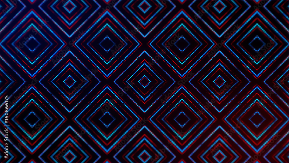 Abstract background of red and blue dots illustration