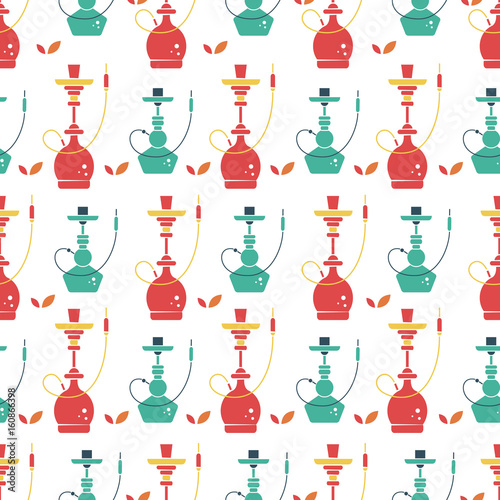 Hookah seamless pattern