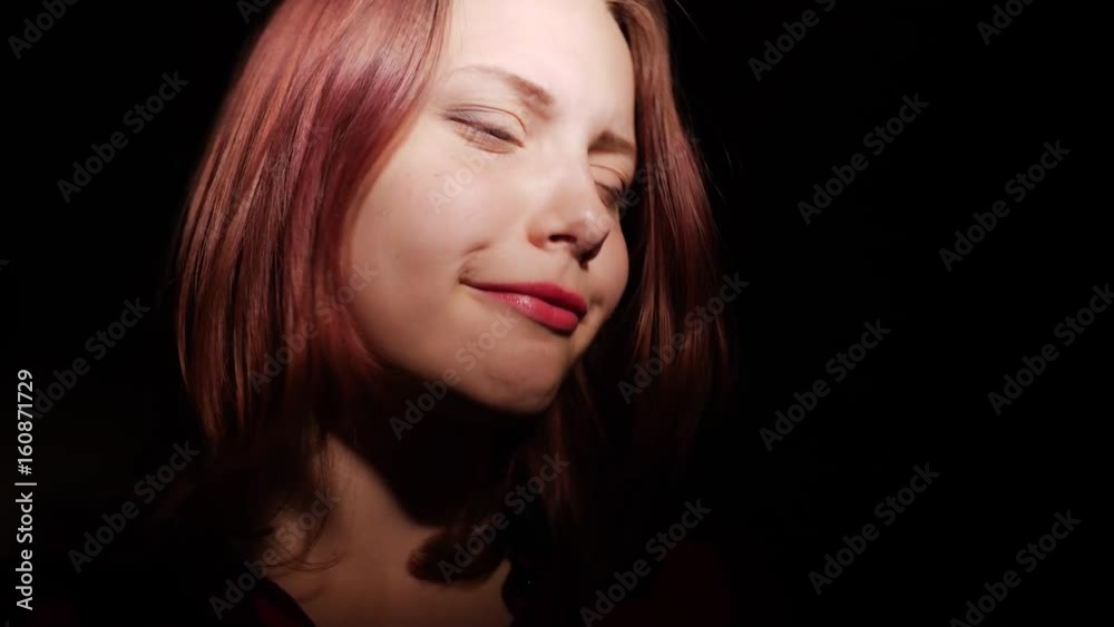 Teen girl having fun and making funny faces, 4K UHD slowmo Teen girl having fun and making funny faces, 4K UHD slowmo