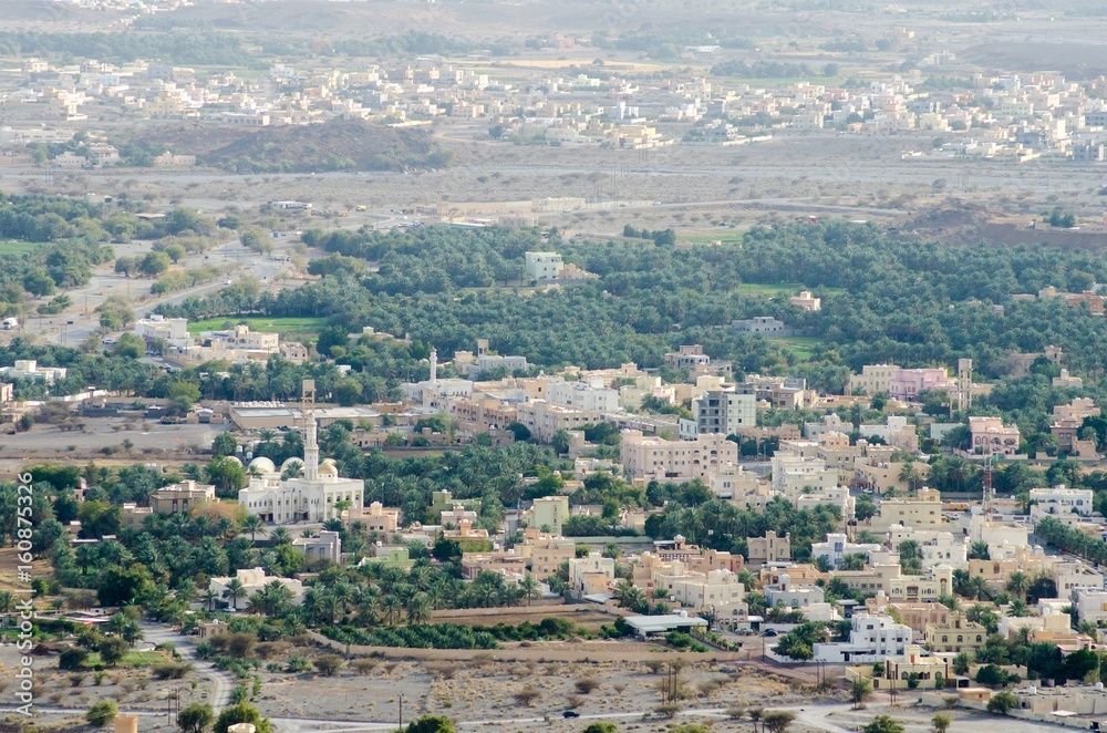 Panorama on an arab town