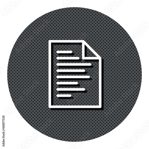 Datei - Gepunkteter Button mit Symbol und Schatten