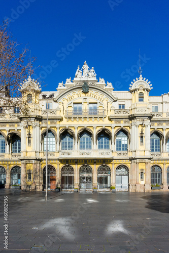 Cityscape in Barcelona Europe - street view of Old town in Barcelona, Spain