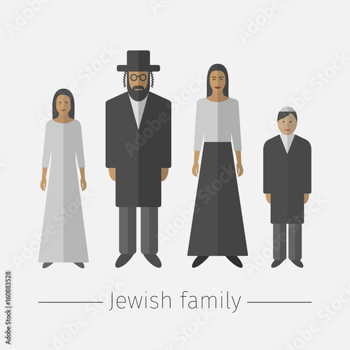 Traditional jewish family