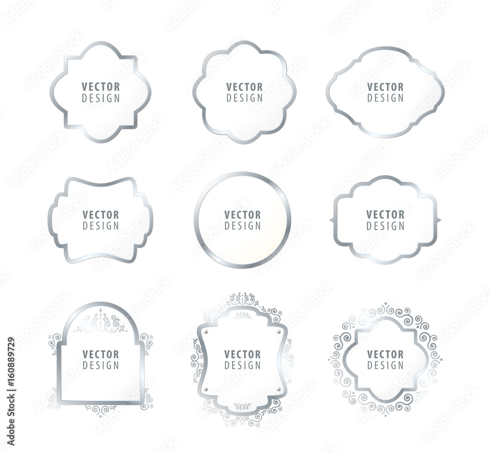 High Quality Luxury Frame on White Background . Vector Isolated Illustration