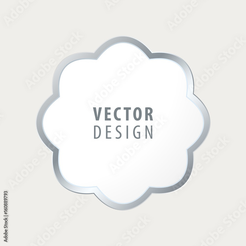 High Quality Luxury Frame on Grey Background . Vector Isolated Illustration