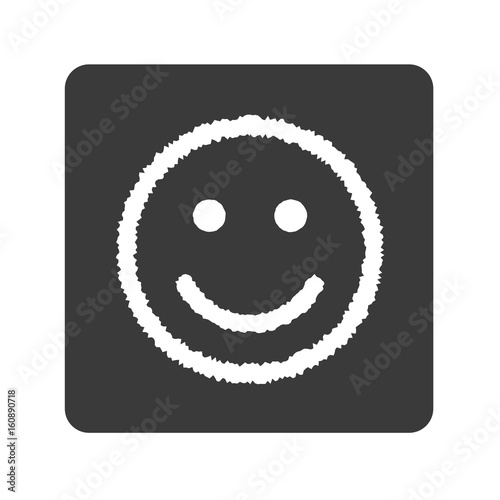 Smiley lächelt - Handgezeichnet