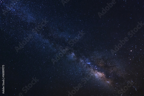 clearly milky way galaxy at phitsanulok in thailand. Long exposure photograph.with grain © sripfoto