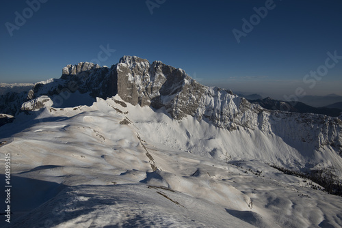 Winter whic snow in Presolana photo