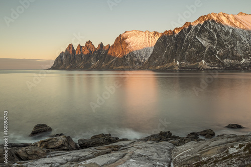 Sunset at Tungeneset,Berg,Senja,Norway,Europe photo