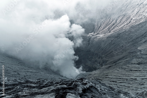Crater of Mount Bromo volcano
