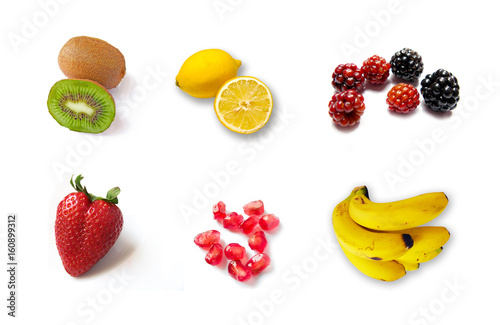 Fototapeta Naklejka Na Ścianę i Meble -  Big group of different fruit