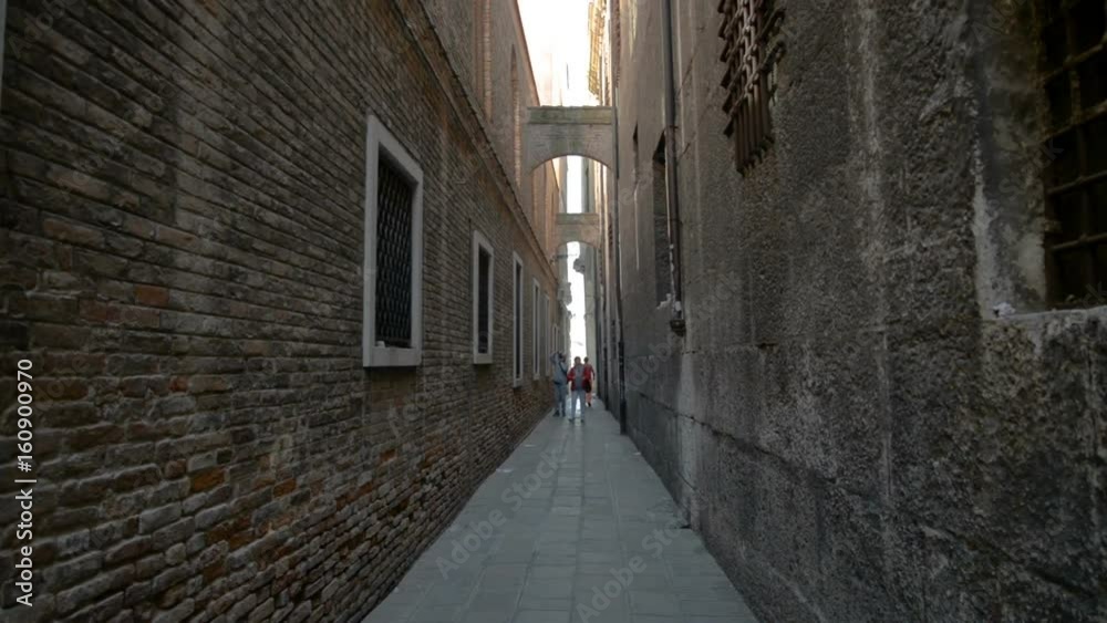 venice city sunny day shadow narrow street walking view 4k italy venice city sunny day shadow narrow street walking view 4k italy