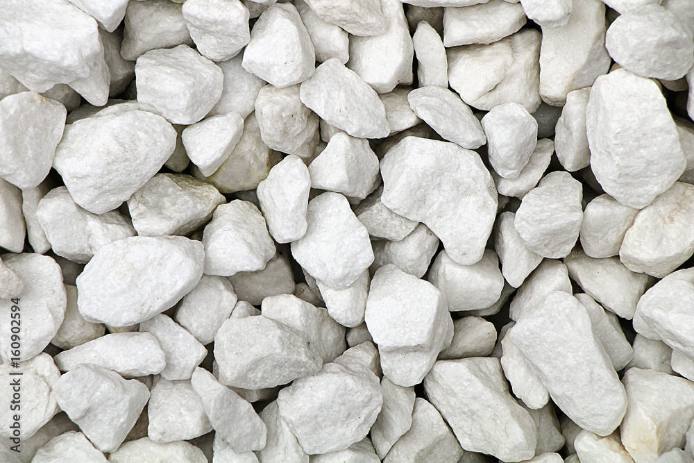 White Grava Rocks Texture of white gravel Stock Photo | Adobe Stock