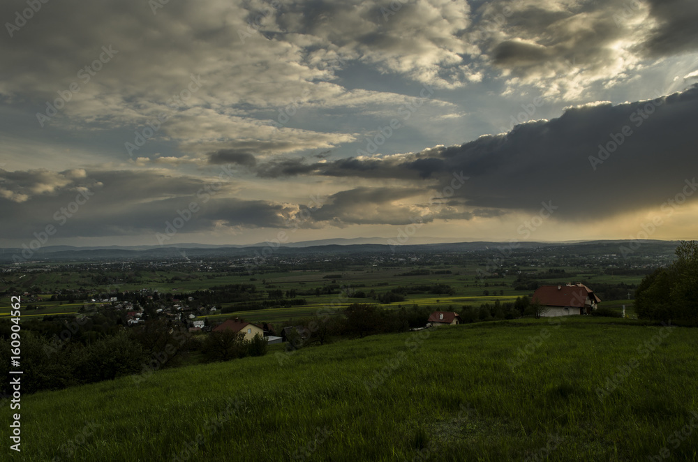 Obraz premium wschód zachód słońca