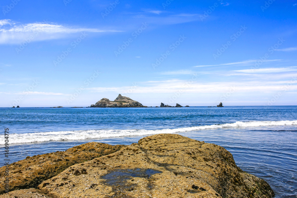 View of the Pacific coast near Crescent City, California, USA