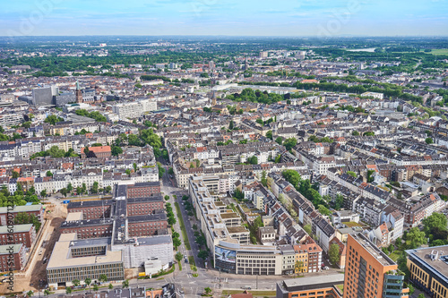 Downtown of Duesseldorf in Germany   Media Harbor at rhine with famous architecture from Frank Gehry