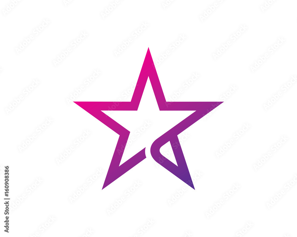 Fototapeta premium Star Logo Template Design Vector, Emblem, Design Concept, Creative Symbol, Icon