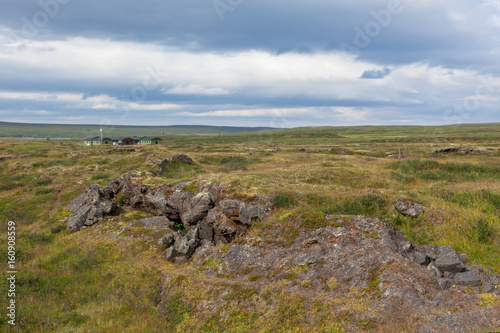 Iceland Caked Lava field landscape © dvoevnore