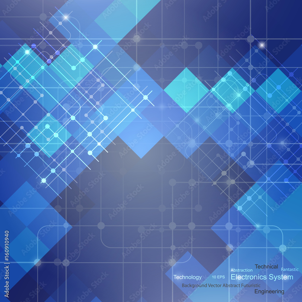 Seam of squares, abstract background vector