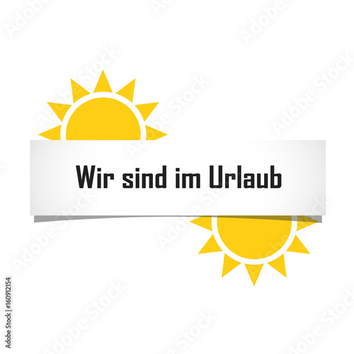wir sind im urlaub zwei sonnen