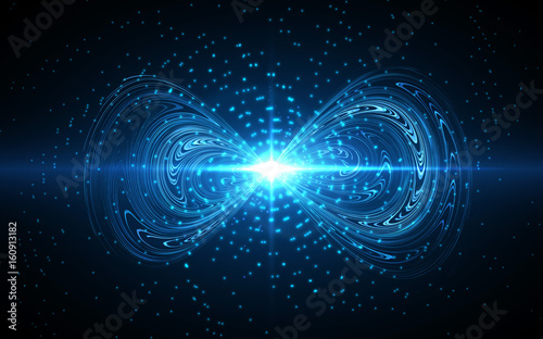 Infinity symbol background. Vector illustration