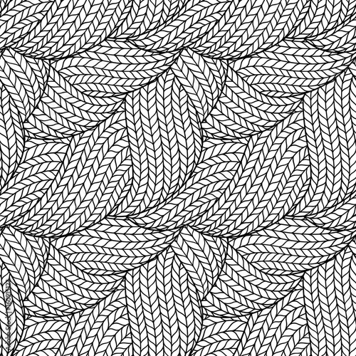Seamless pattern for coloring book
