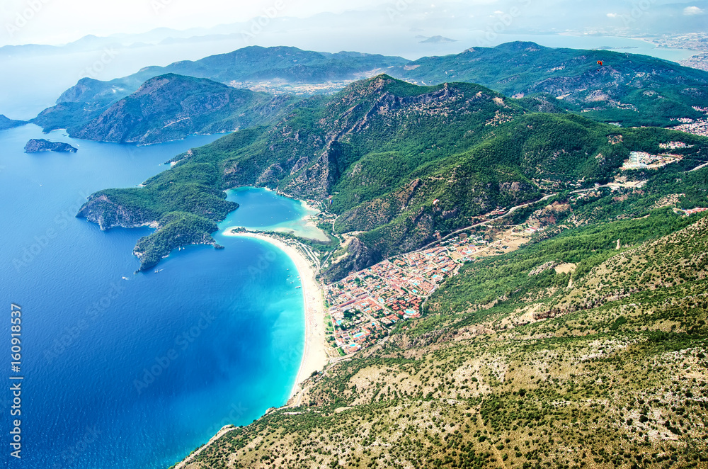 Oludeniz. View from paraglider.